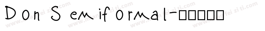Don Semiformal字体转换